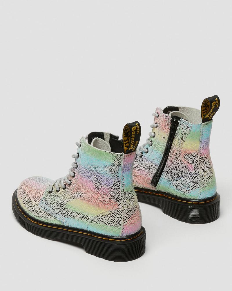 Dr Martens Junior 1460 Pascal Iridescent Snørestøvler Børn Flerfarvede | DK 683YXF